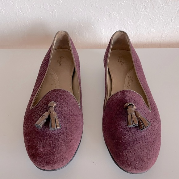 Chatelles Paris Anthropologie Suede Slippers Flats - Picture 11 of 13